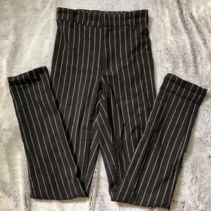 Fitted Pin Stripe Pants